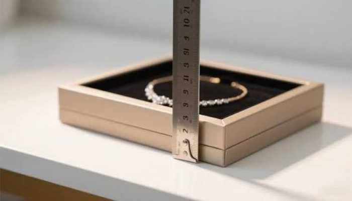 نحوه اندازه گیری ابعاد جعبه جواهرات