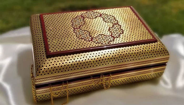 خرید جعبه طلا و جواهر خاتم کاری