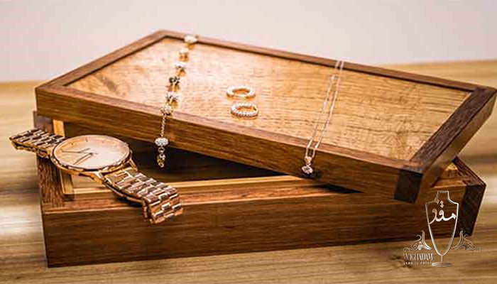 ساخت جعبه چوبی طلا با روکش پارچه